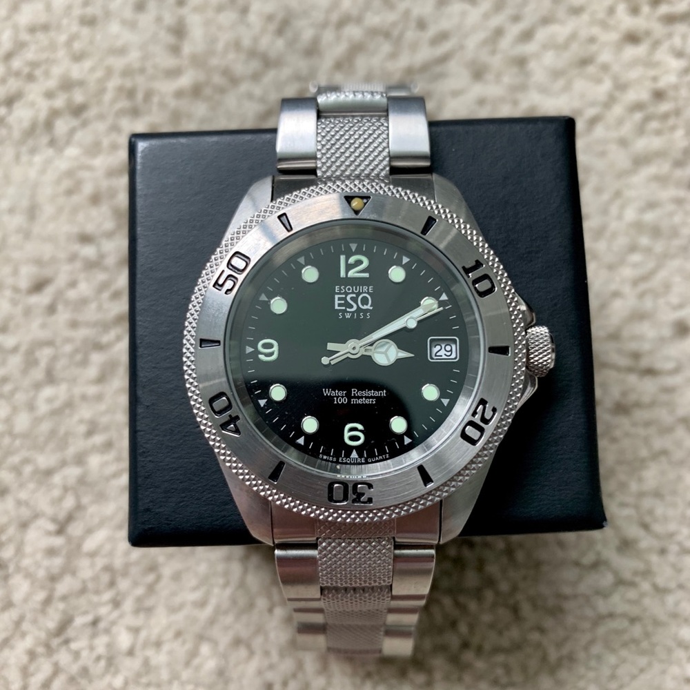 SOLD- ESQ Swiss Movado Men’s Watch